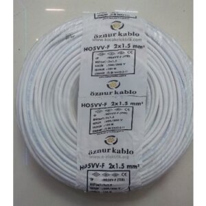 TTR KABLO 2 * 1.5 MM2 (100 LÜK) BEYAZ