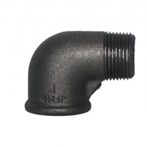 1 1/2" SİYAH KUYRUKLU DİRSEK 90
